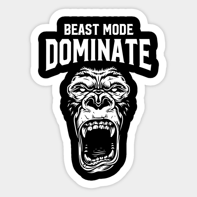 beast mode Sticker by janvimar